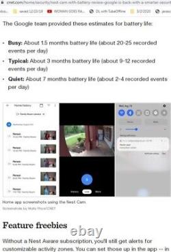 Google Nest Cam 1080p Indoor/Outdoor Security Camera (GA01317-US)