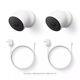 Google Nest Cam Battery Security Camera 2-Pack + 2 Weatherproof Cables 10M