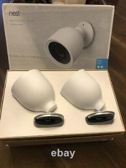 Google Nest Cam IQ Outdoor Security Camera- 2 Pack White