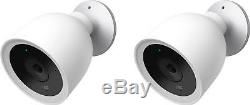 Google Nest Cam IQ Outdoor Security Camera (2-Pack) White