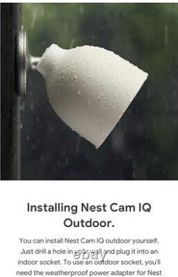 Google Nest Cam IQ Outdoor Wireless Camera White