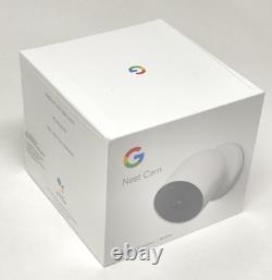 Google Nest Cam Indoor/Outdoor Battery Security Camera GA01317 Snow Brand New