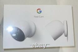Google Nest Cam Indoor/Outdoor Wireless Security Camera (Battery, Snow) 2 Pack