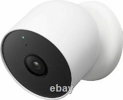 Google Nest Cam Indoor/Outdoor Wireless Security Camera Battery White Snow New