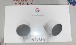 Google Nest Cam Outdoor NC2400ES Security Camera System (2-Pack) Wifi New