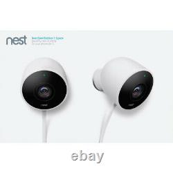 Google Nest Cam Outdoor Security Camera Standard Wired Surveillance System 2Pack