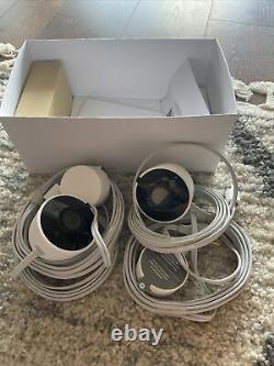 Google Nest Cam Outdoor Security Camera White Two (2) Pack