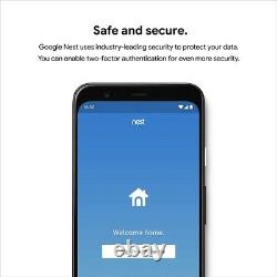 Google Nest Cam Outdoor Weatherproof Camera for Home Security with Night Vision