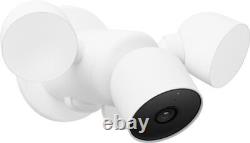 Google Nest Cam Smart Security Camera with Floodlight, GA02411-US Snow