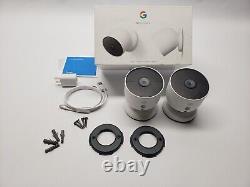 Google Nest GA01894-US Wireless Cam Indoor/Outdoor Security Camera (Pack of 2)