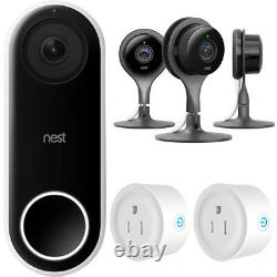 Google Nest Hello Smart Wi-Fi Video Doorbell (NC5100US) with Indoor Security Cam B
