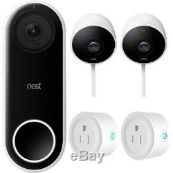Google Nest Hello Smart Wi-Fi Video Doorbell (NC5100US) with Outdoor Security Cam