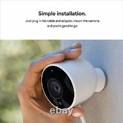 Google Nest Outdoor Cam Weatherproof Outdoor Camera for Home Security, White