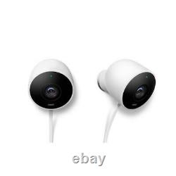 Google Nest Outdoor Security Cam, App controlled 2 Pack NC2400ES (renewed)
