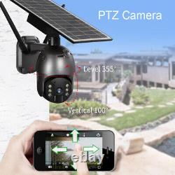 HD1080P Security Camera Outdoor Solar Battery Powered Wireless Wifi Cam Pan Tilt