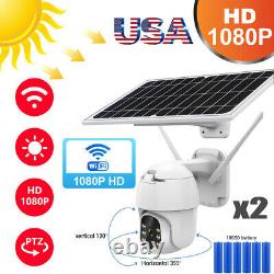 HD 1080P Home Security Camera Wireless Outdoor Solar Battery Powered Wifi Cam US