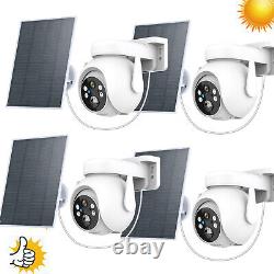 HD 1080P Outdoor Wireless Solar Powered IP Camera WiFi Security Night Vision Cam