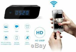HD 1080P Wifi Camera Motion Security Alarm Clock IR Cam Nanny Camera Live Video