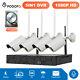 HD 1080P Wireless Security Camera System 8CH 4x Cam WIFI NVR with Hard Drive 1TB
