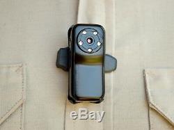 HD 1080p Personal Body Guard Aid Camera Recorder Mini DVR Cam + USB Wall Charger