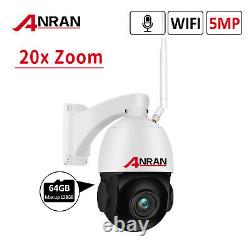 HD 5MP Wireless Wifi IP Camera Home Security Cam Outdoor Audio IR Night Vision