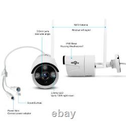 Hiseeu 8CH 1080P Wireless WIFI Security IP Camera H. 265 NVR Outdoor Home IR Cam
