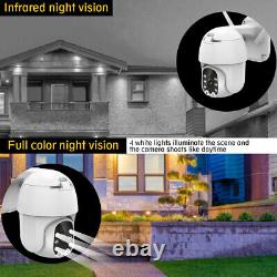Home CCTV Security Camera Outdoor Solar Battery Powered Wireless Wifi Cam Tilt