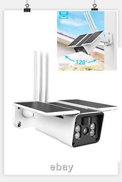 Home Security Camera Outdoor Solar Battery Powered Wireless Wifi Cam Pan Tilt US