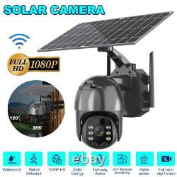 Home Security Camera Wireless Outdoor Solar Battery Powered Wifi HD 1080P Cam US