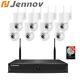Jennov 5MP Wireless Security Camera System WiFi Color Night Vision 12'' 1TB NVR