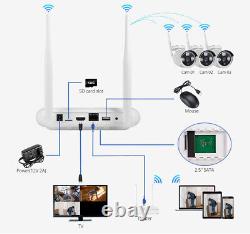 Kerui 8CH NVR 4MP Audio Wireless Security WiFi IP Outdoor Camera System CCTV Cam