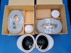 (LOT OF 2) Google Nest Cam IQ Outdoor Security Surveillance Camera USED