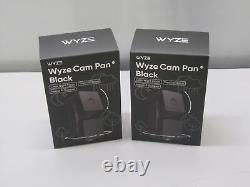 Lot of 2 Wyze Cam Pan V3 Smart Home Security Camera Black