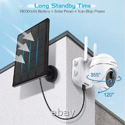 MECO Solar Security Camera Outdoor 2-Way Audio Powered Wireless Wifi Cam Tilt