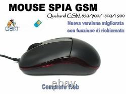 Mouse Micro Spia Gsm Nascosta Occultata Microspia Cimice Spy Cam Ambientale Cw49
