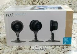 NEST Cam Indoor Smart Security Camera (3-Pack) Model NC1104US Sealed NEW