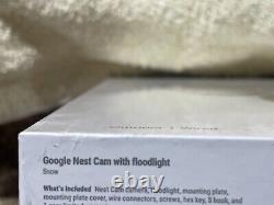 NEW Google 1080p Nest Cam with Floodlight Camera & Night Vision (GA02411-US)SEALED
