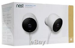 NEW Nest Cam Security Camera Outdoor 2 Pack Hardware Remote Wi-Fi 24/7 Live Vido
