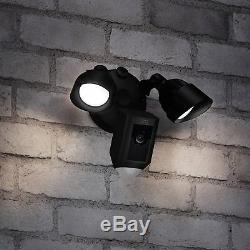 NEW Ring Black Floodlight WiFi Camera Motion-Activated HD Security Cam Alarm