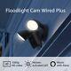 NEW Ring Floodlight Cam Wired Plus with motion-activated HD Video CAMERA BLACK