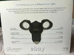 NEW! Ring Floodlight Camera Motion Activated HD Security Cam Two-Way Talk Black