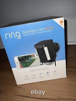 NEW Ring Spotlight Wired Security Cam with Motion Detection & Night Vision