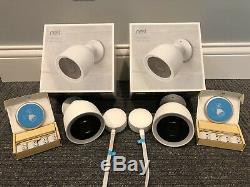 Nest Cam IQ 2 Pack Outdoor Smart WiFi Security Camera Never Used