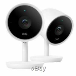 Nest Cam IQ Indoor 2-pack Google Full HD Wi-Fi Home Security Camera White NEW