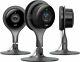 Nest Cam Indoor Security Cameras NC1104US (3-Pack) 1080p HD Video Black- New