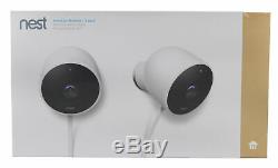 Nest Cam Outdoor 1080p HD 2-Way Security Camera (2 Pack) with Wi-Fi & Night Vision