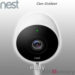 Nest Cam Outdoor 1080p HD Wireless Security Camera White 2 Way Audio IP65 Wi-Fi