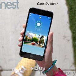 Nest Cam Outdoor 1080p HD Wireless Security Camera White 2 Way Audio IP65 Wi-Fi