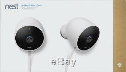 Nest Cam Outdoor 1080p Wi-Fi Network Surveillance Cameras (2-Pack) White