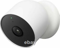 New Google Nest Cam Outdoor Network Camera, White Rechargeable